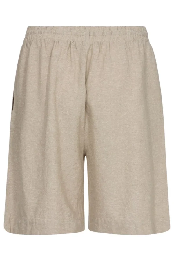 Freequent hør shorts (4168) SAND