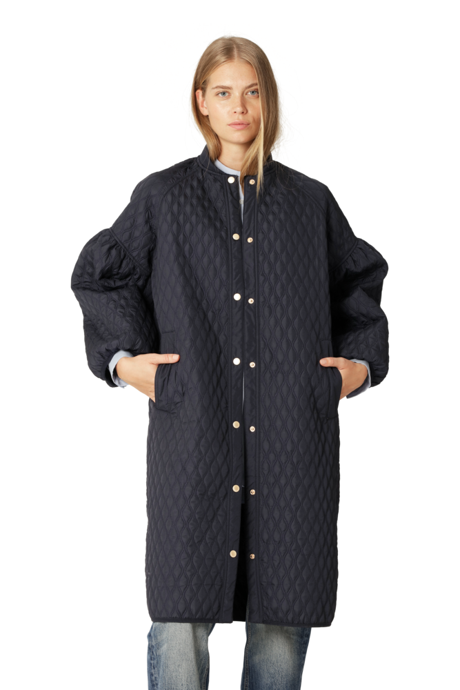 ILSE JACOBSEN ALLY02 QUILTET JAKKE (INDIGO)