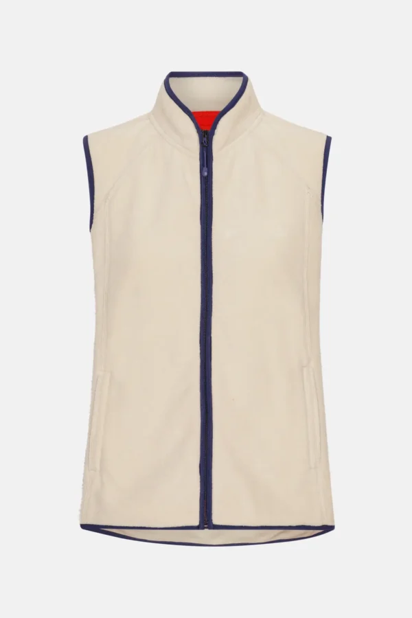 ILSE JACOBSEN FLEECEWIND01 VEST (SAND)