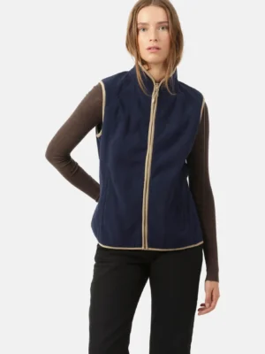 ILSE JACOBSEN FLEECEWIND01 VEST (NAVY)