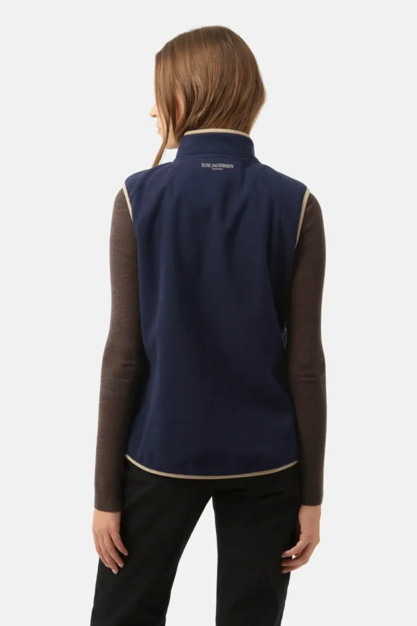 ILSE JACOBSEN FLEECEWIND01 VEST (NAVY)