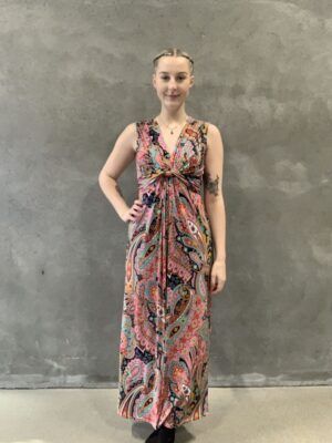 Knude kjole med print