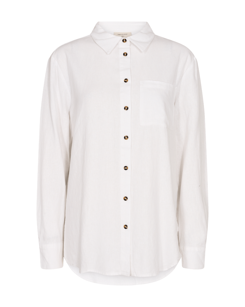 Freequent LAVA SH-SIMPLE skjorte (BRILLIANT WHITE)