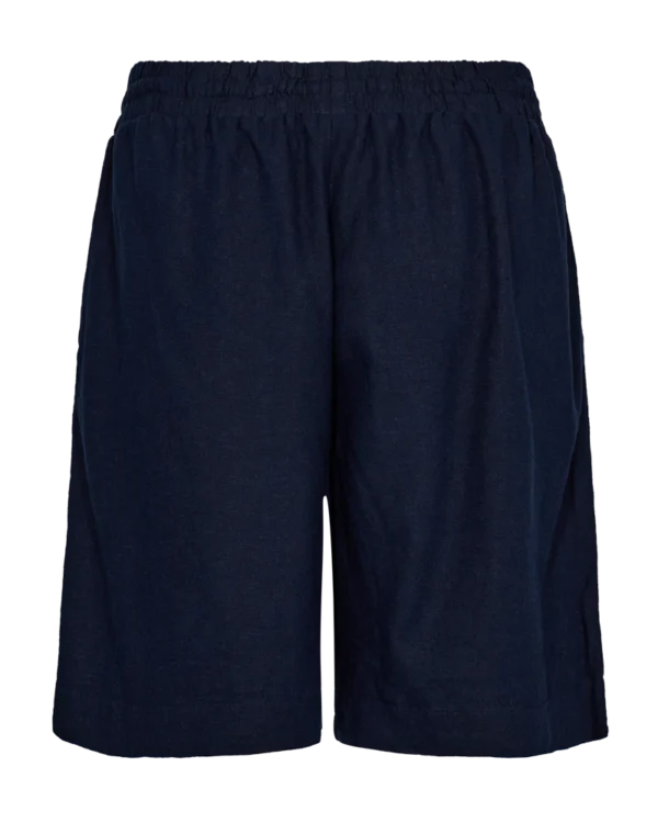 Freequent hør shorts (4168) NAVY