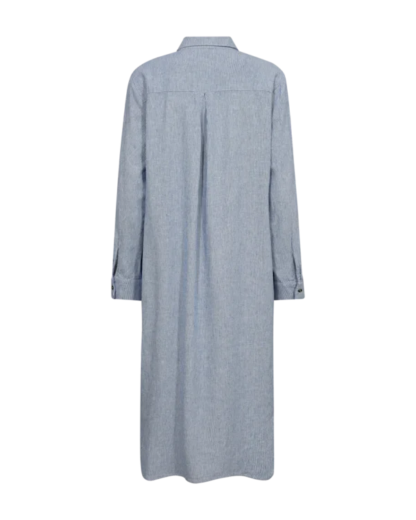 Freequent LAVA kjole strib (4307) hvid/blå