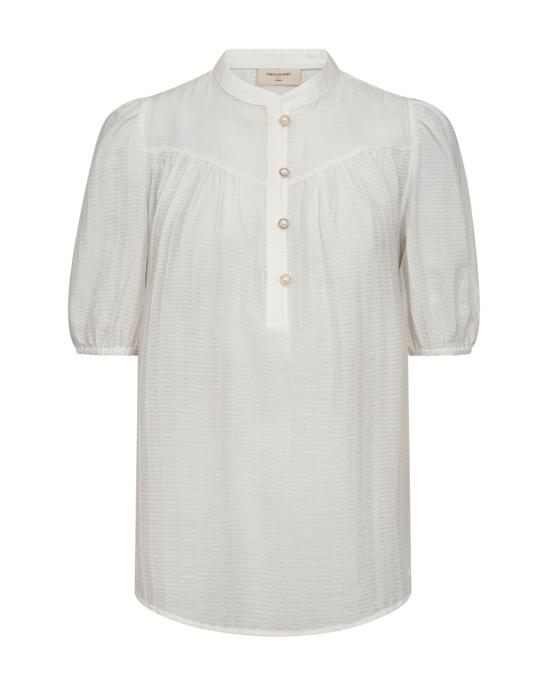FREEQUENT EBELLA BLUSE (5716) HVID