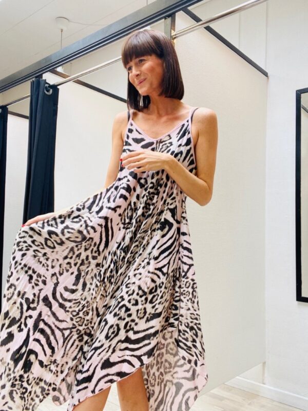 onesize leopard kjole